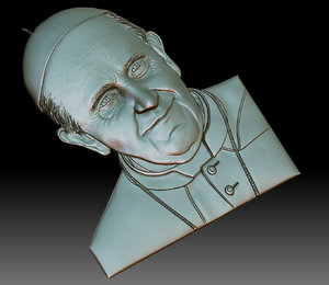 3D francesco pope model
