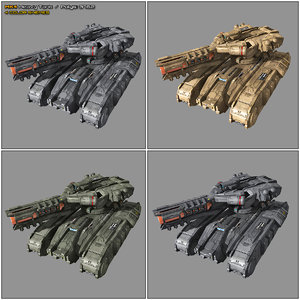 scifi heavy tank mk4 3D model