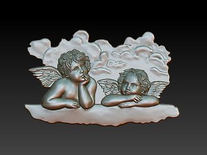 putti angels 3D model
