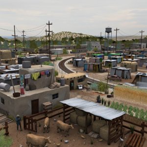 rural shanty 3D model