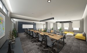 modern meeting room 3D model
