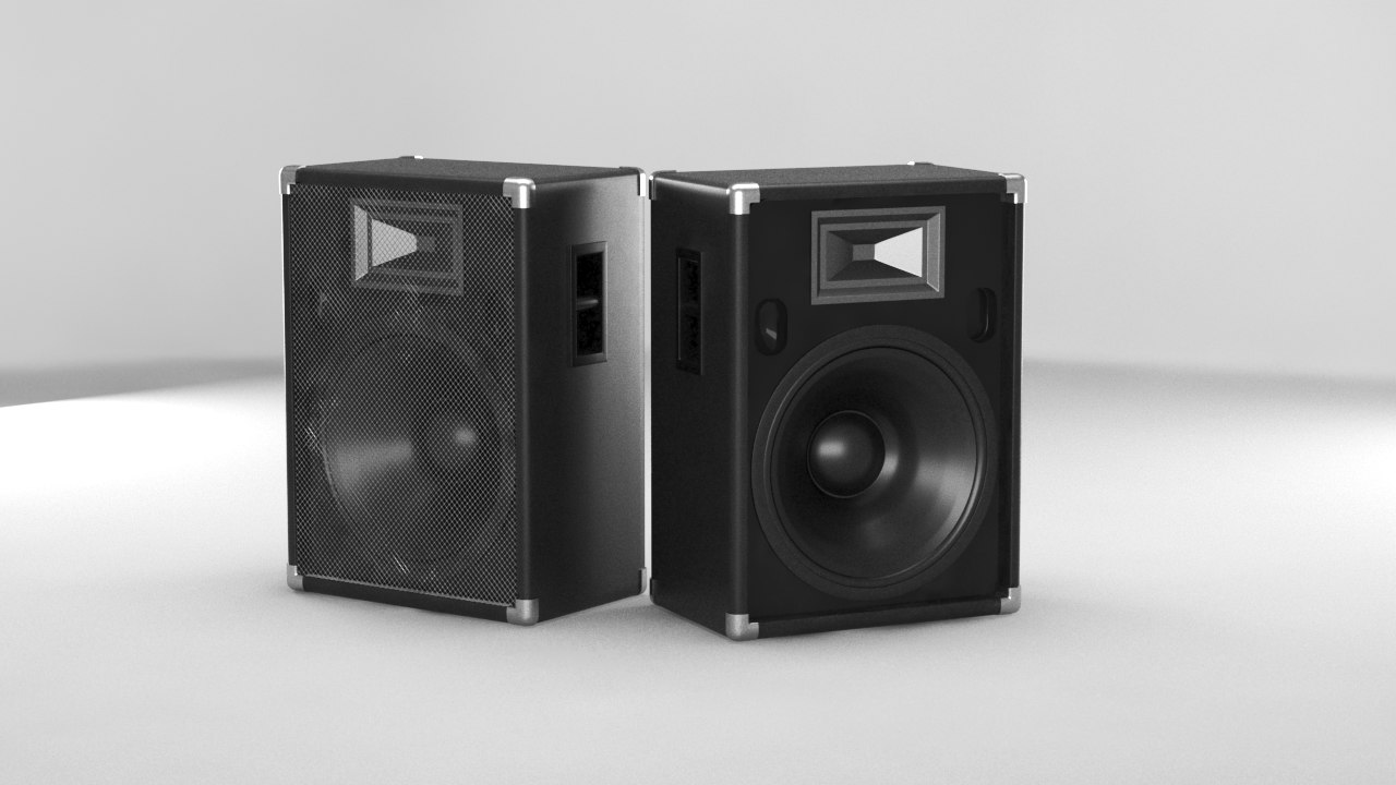 3D model speakers music baffle - TurboSquid 1274936