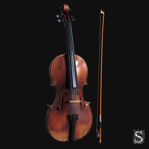 bow violin 3D
