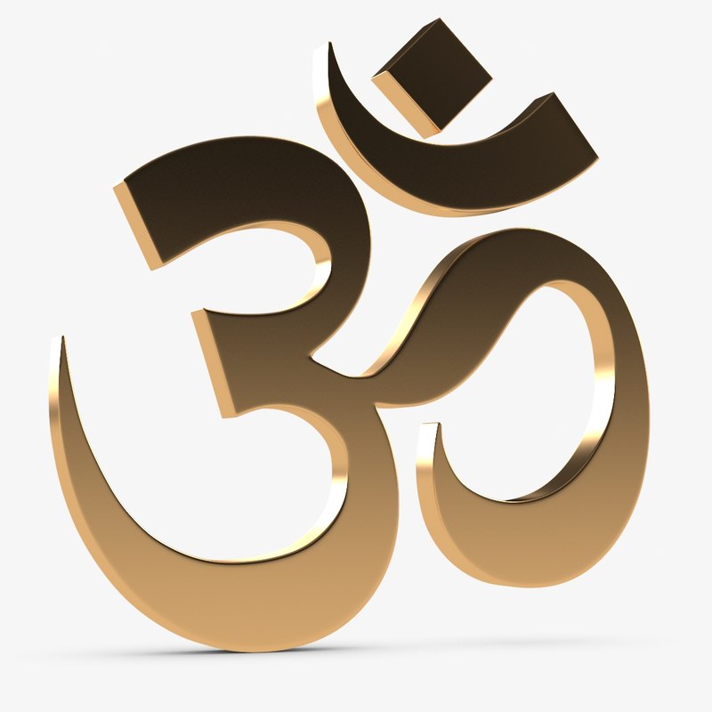 Om symbol 3D model - TurboSquid 1274963