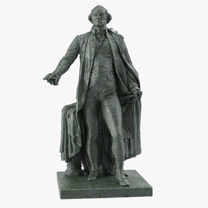 george washington statue 3D model