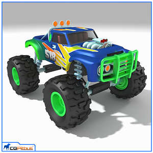 3D monster truck model