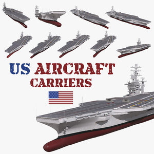 3D aircraft carriers model
