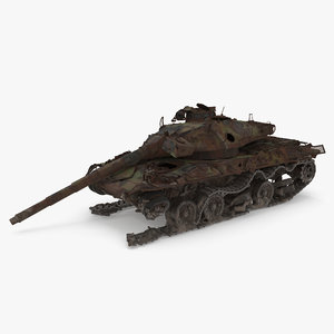tank 30b wreck 3D model