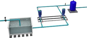 pressurization pumps water 3D model