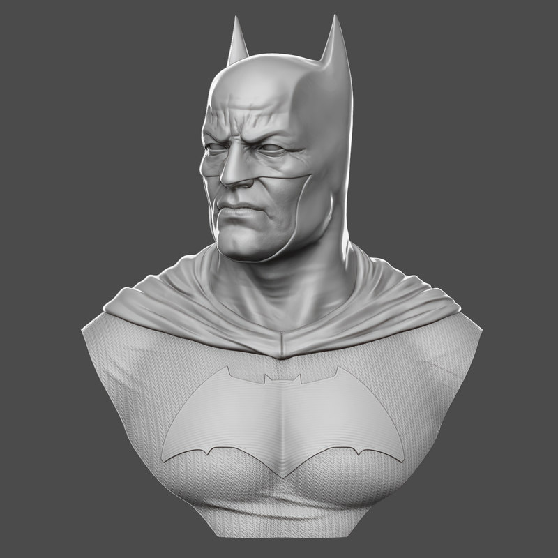 Free 3d Models Download Batman Bust