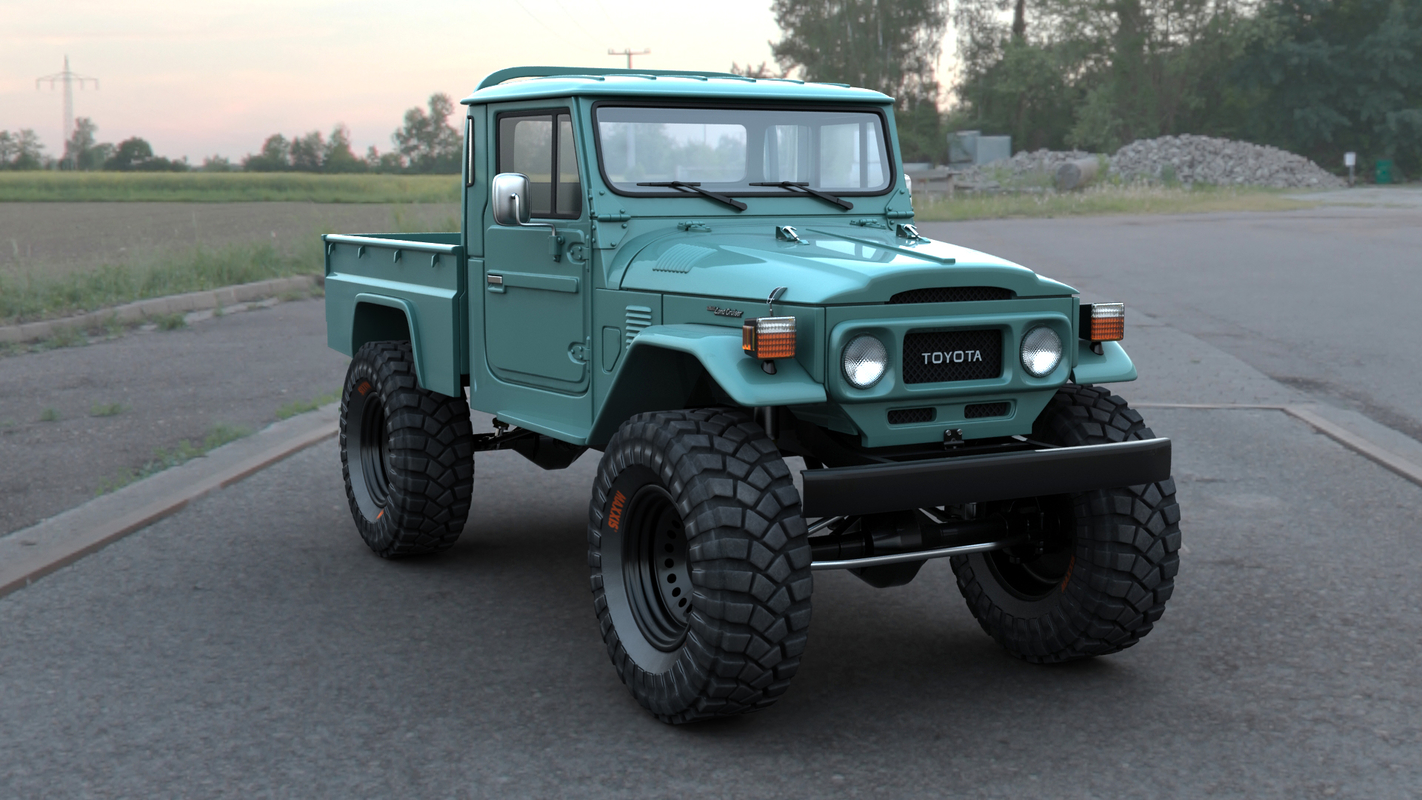 3d toyota fj 45 model