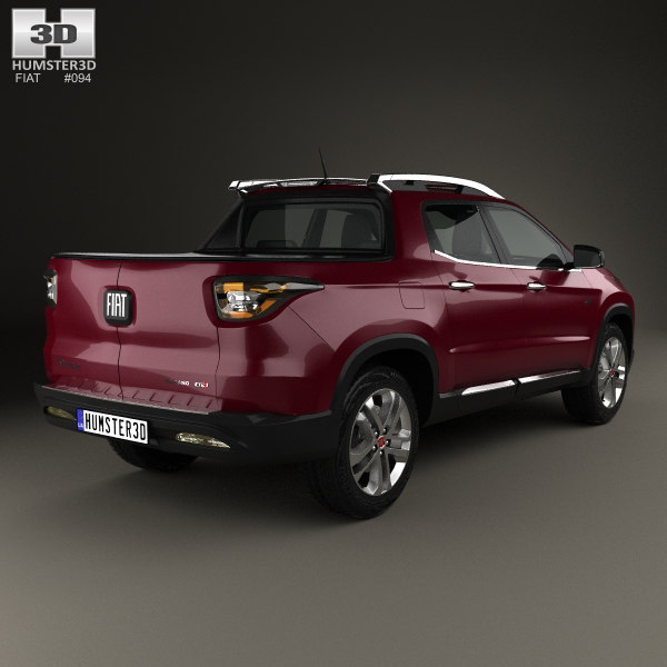 3d Fiat Toro 2016 Turbosquid 1275429