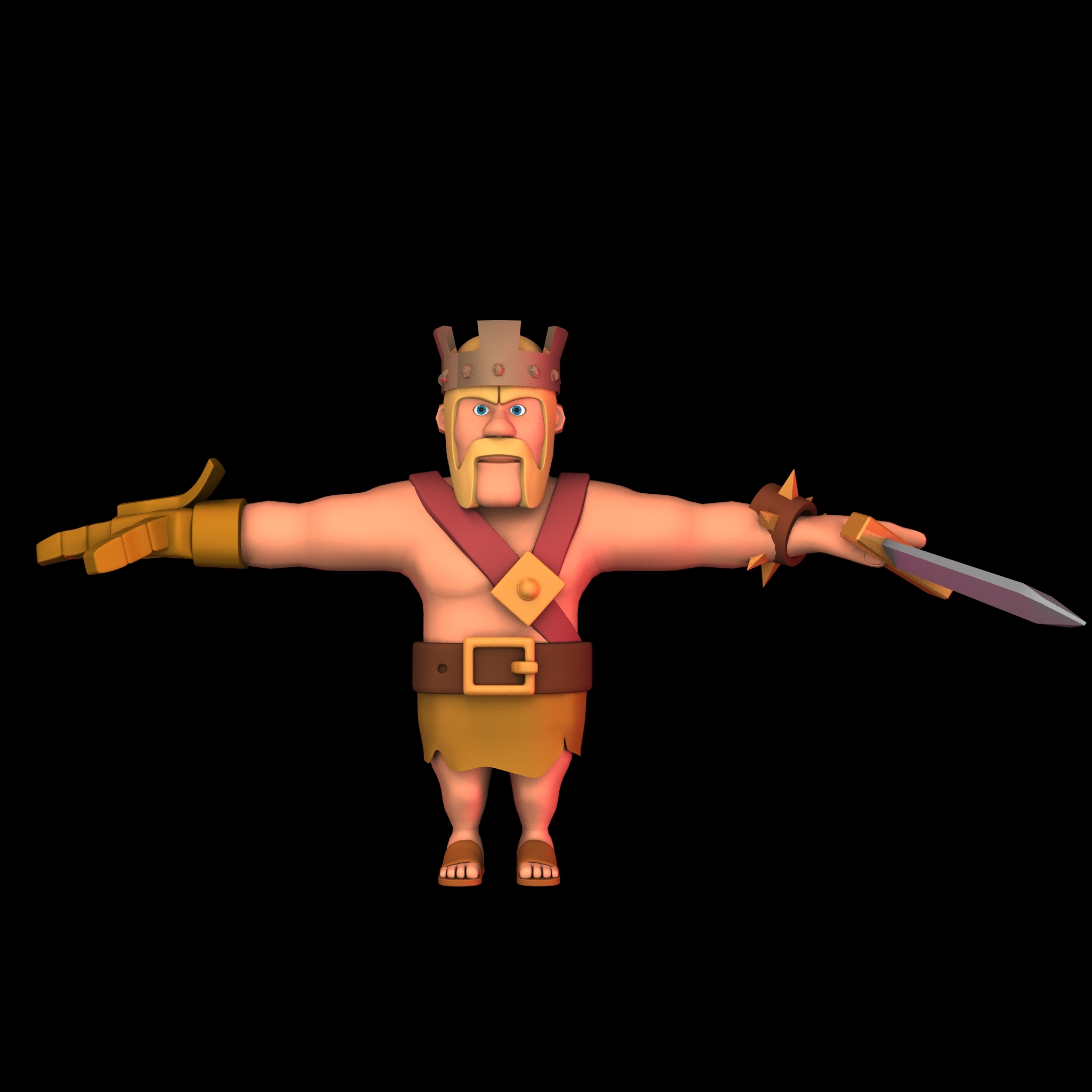 Barbarenkönig 3D-Modell - TurboSquid 1275487
