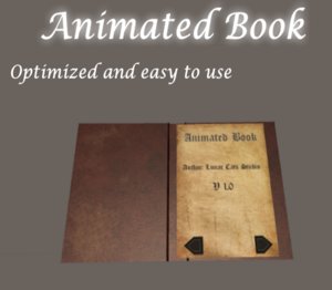 3D book animation model