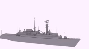 hms royal navy 3D model