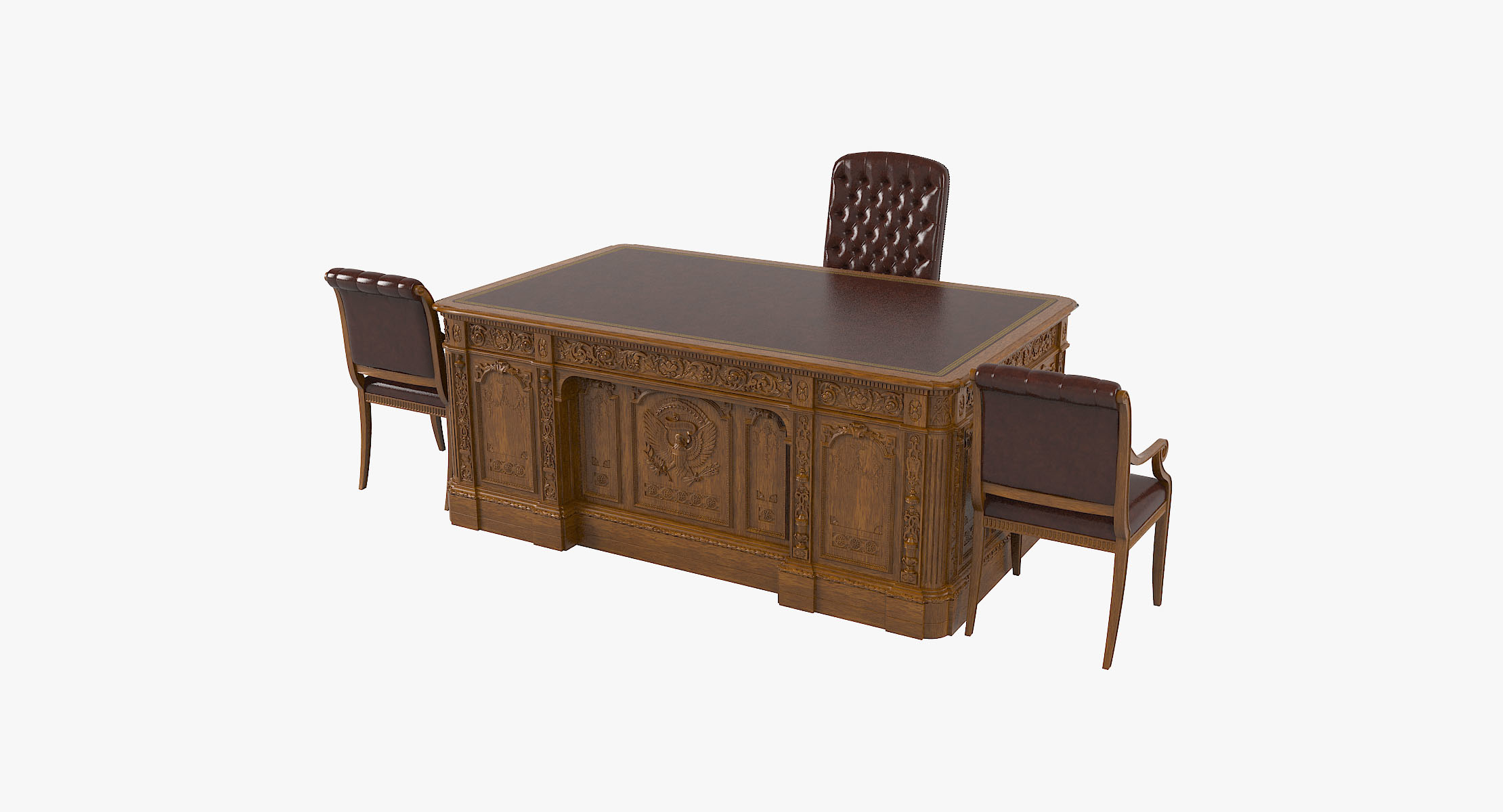 Resolute Table Set 3d Modell Turbosquid 1275695
