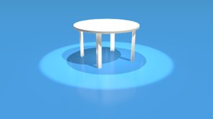 plastic table 3D