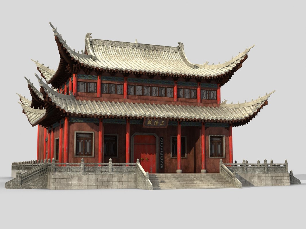 3d Model Chinese Building Turbosquid 1275748