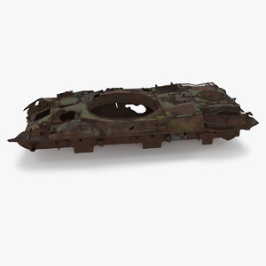 tank damage 3D model