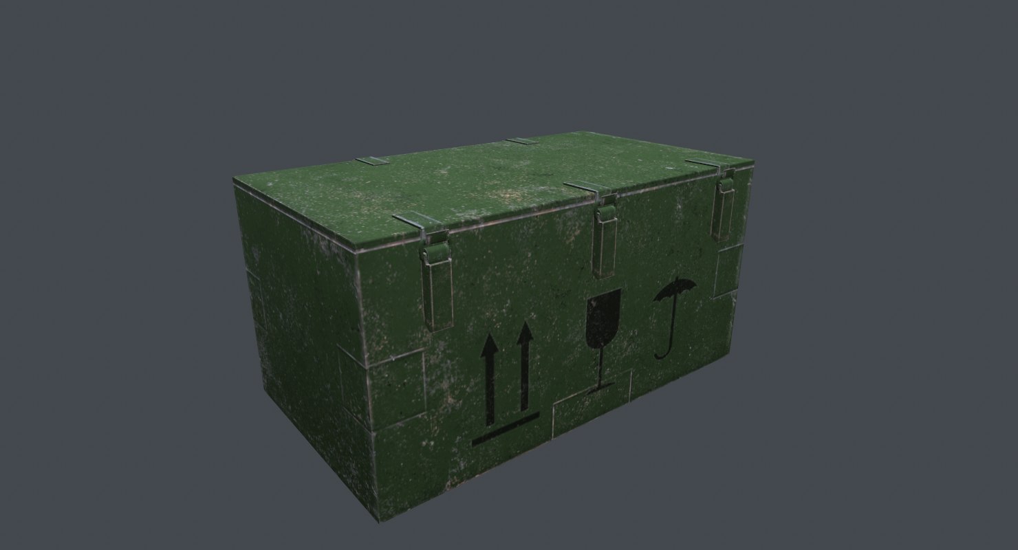 3D army box metal model - TurboSquid 1275788