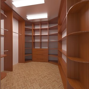 cupboard hallway pantry 3D model