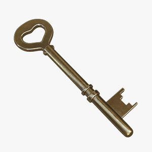 3D golden key