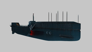 military submarine 3D