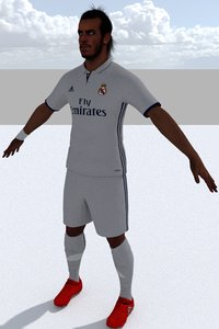 3D football player model