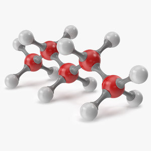3D pentane molecular