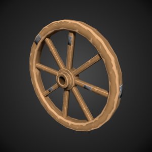 3D model old wheel
