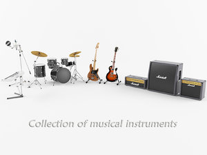 3D musical instruments model