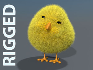 3D chick rigged