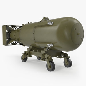 3D nuclear little boy bomb model