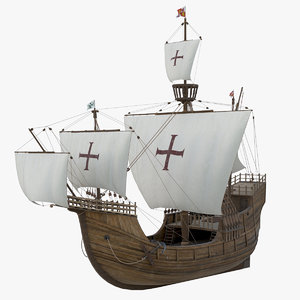 3D model santa maria ship