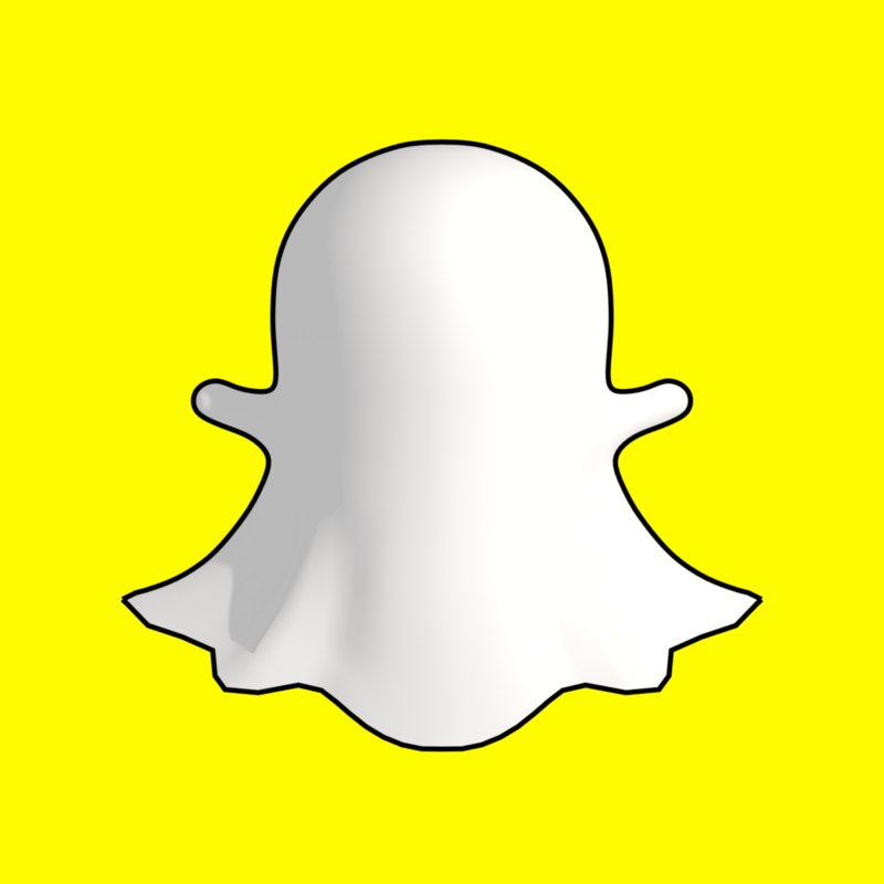 3D snapchat ghost TurboSquid 1276613