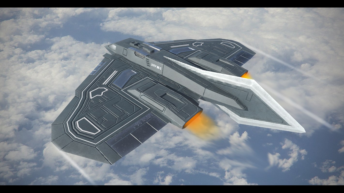 Sci-fi hypersonic fighter model - TurboSquid 1276618