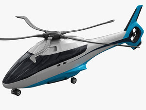 3D model fictional helicopter