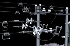 electrical substation 3D model