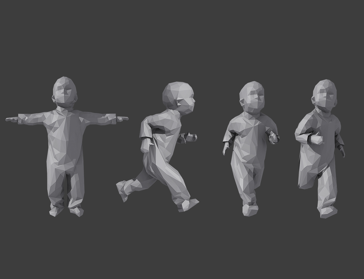 Rigged childrens pack 3D model - TurboSquid 1276849