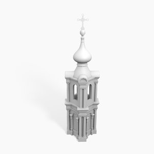 3D smolny tower model