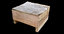 retopology old wooden box 3D model