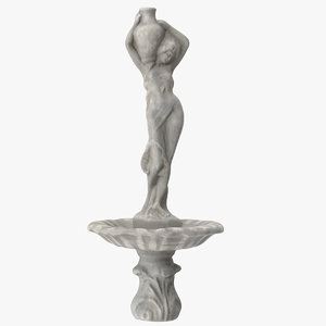 fountain statue 3D