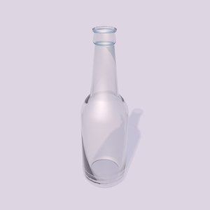 3D model glass bottle