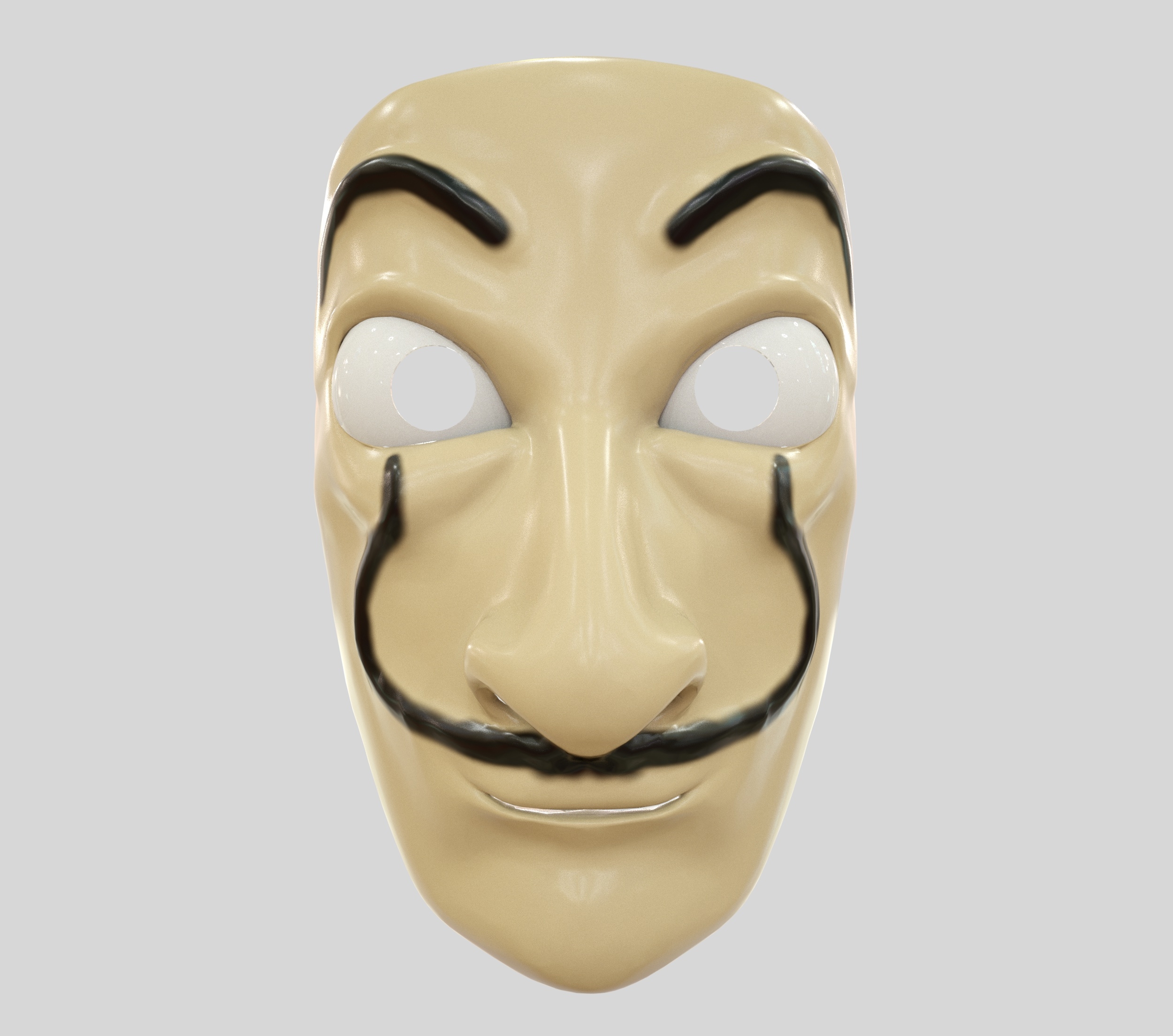 3D salvador dali mask model TurboSquid
