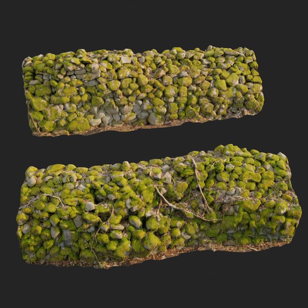 3D Model Stone Wall B - TurboSquid 1277438