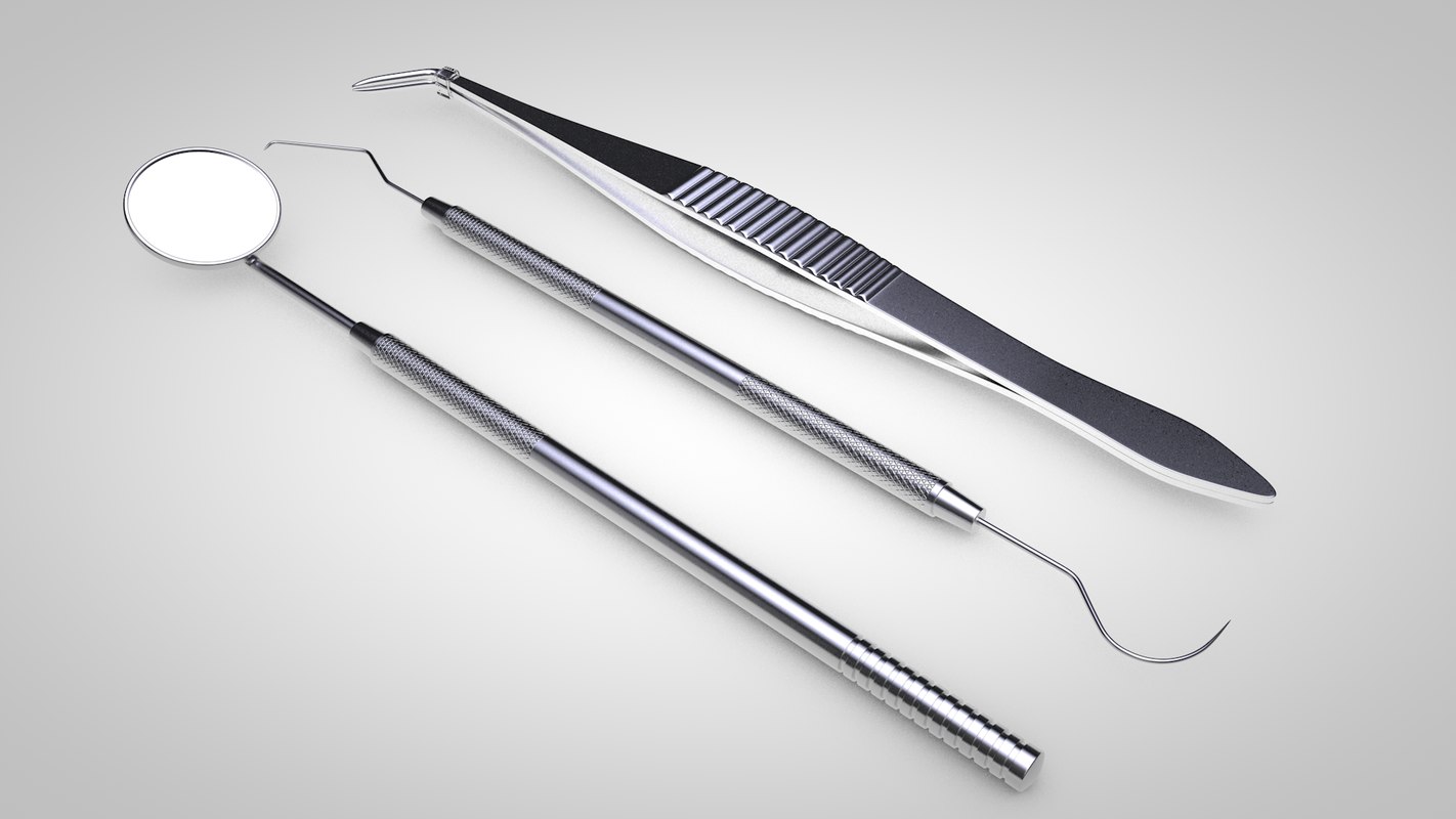 3D dentist tools model TurboSquid 1277447