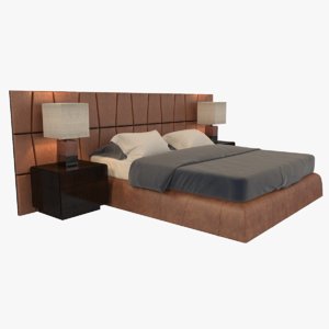 3D model bed smania colorado
