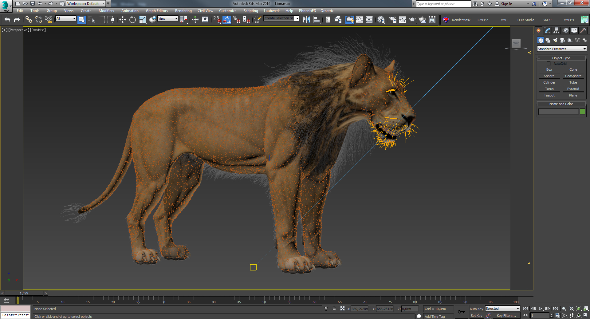 3D fur lion - TurboSquid 1277466