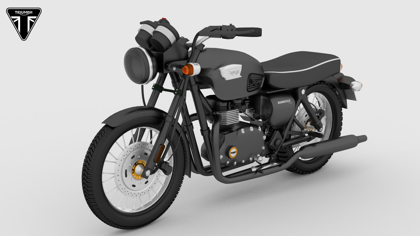 3d Triumph Bonneville T100 Turbosquid 1277555