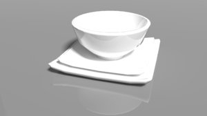 3D pbr plates bowls